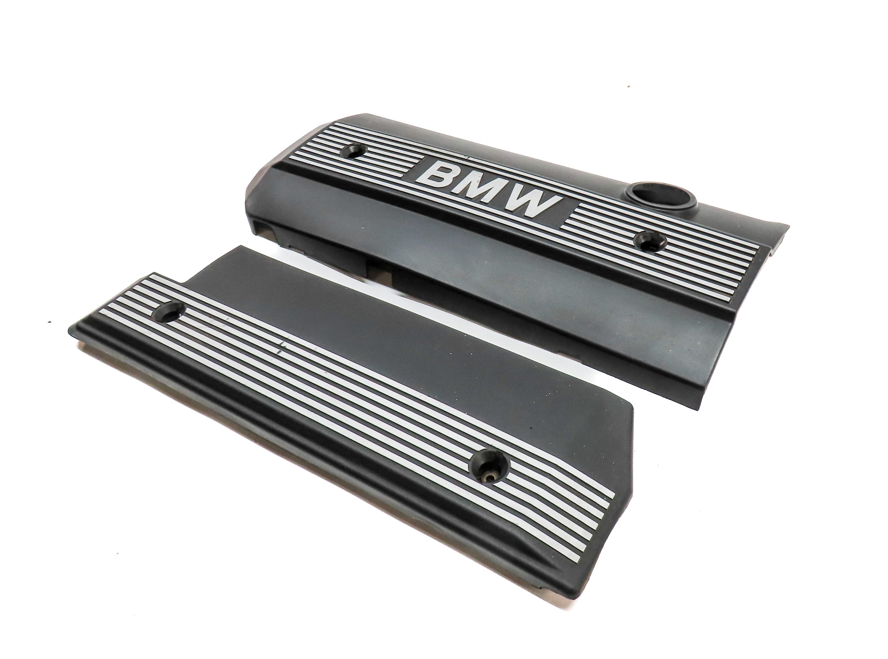 02-06 BMW 3 5 X3 X5 Z4 (E39 E46 E53 E83 E85) 2.5L 3.0L ENGINE COVER TRIM SET 2 — exact item pictured
